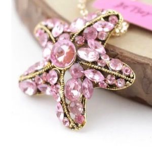 Betsey Johnson Rhinestone Starfish Charm. NWT